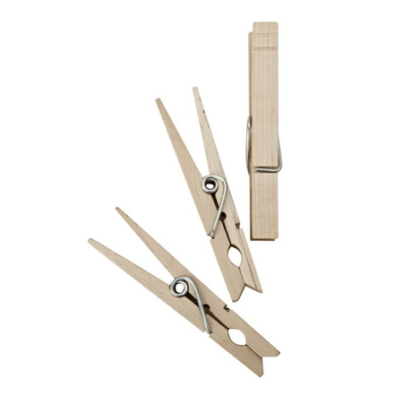 HOMZ SPRING CLOTHESPINS WOOD 1220216